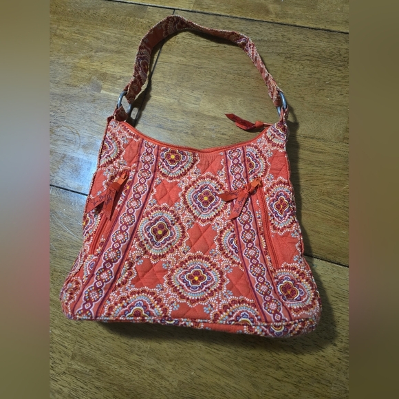 Vera Bradley Shoulder Tote Bag Purse Authentic Paprika Quilted Zip Handbag - Picture 1 of 6